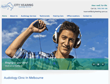 Tablet Screenshot of cityhearing.com.au